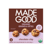 MadeGood® Chocolate Chip Organic Granola Bites Perspective: Main
