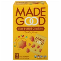 MadeGood Cheddar Star Puffed Crackers Perspective: Main