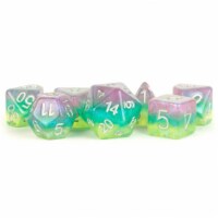 Metallic Dice Games LIC764 Layered Stardust Radiance Dice, Set of 7