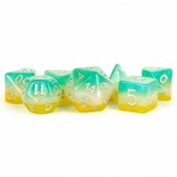 Metallic Dice Games LIC765 Layered Stardust Tropics Dice, Set of 7