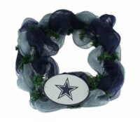 NFL Dallas Cowboys Logo Mesh Holiday Door Wreath
