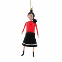 De Carlini Olive Oyl Glass Ornament Popeye Italian Cartoon Do1437