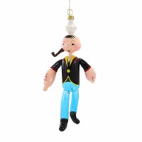 De Carlini Popeye The Sailor Glass Ornament Cartoon Italian Om3912m