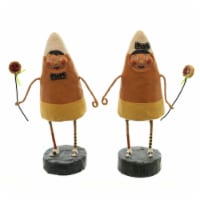 Lori Mitchell Corny & Candy Polyresin Halloween St/2 Candy Corn 92291