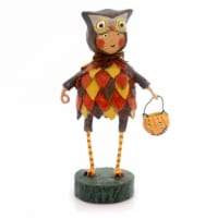Lori Mitchell Hoot-N-Hollar Polyresin Hallowen Thanksgiving Owl 23939