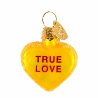 Old World Christmas 1.50 Conversation Heart Ornament True Love Valentine's
