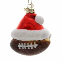 Holiday Ornament Santa Hat Sport Ball Noble Gem Hand Crafted Christmas Nb1188 Football