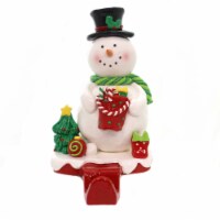 Christmas Claydough Stocking Holder Presents Holiday Candy Canes D2154 Snowman