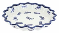 Blue Rose Polish Pottery Zoe Quiche Dish