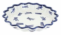 Blue Rose Polish Pottery Zoe Quiche Dish