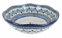 Blue Rose Polish Pottery Eliza Large Scallop Bowl