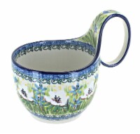 Blue Rose Polish Pottery Song of Spring Soup Mug