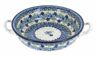 Blue Rose Polish Pottery Eliza Mini Casserole with Handles