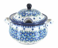Blue Rose Polish Pottery Kalina Soup Tureen