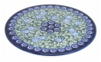 Blue Rose Polish Pottery Seaside Swirl Trivet