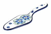 Blue Rose Polish Pottery Kalina Cake Server