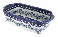 Blue Rose Polish Pottery Sweet Annie Loaf Baker