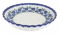 Blue Rose Polish Pottery Sierra Pie Plate