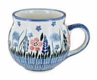Blue Rose Polish Pottery Venus Bell Shaped Mug