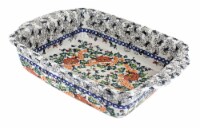 Blue Rose Polish Pottery Trick or Treat Casserole