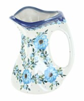 Blue Rose Polish Pottery Daphne Flower Vase