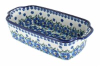 Blue Rose Polish Pottery Kalina Loaf Baker