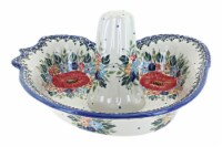 Blue Rose Polish Pottery Amelie Vertical Chicken Baker