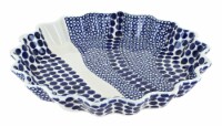 Blue Rose Polish Pottery Zara Quiche Dish