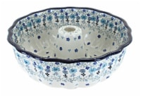 Blue Rose Polish Pottery Celeste Ring Cake Pan