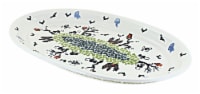 Blue Rose Polish Pottery Monster Mash Large Oval Platter