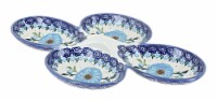 Blue Rose Polish Pottery Daphne Condiment Dish