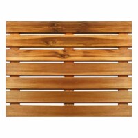 Thirteen Chefs 23 x 23 Inch Indoor/Outdoor Villa Acacia Wooden Bath Shower Mat
