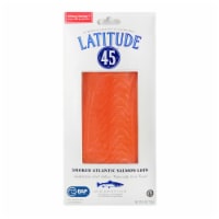 Latitude 45 Frozen Sliced Cold Smoked Atlantic Salmon Loin Perspective: Main