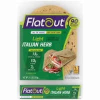 Flatout Light Italian Herb Flatbread 6 Count Perspective: Main