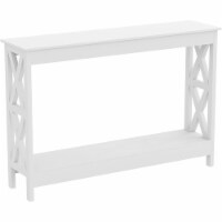 Safdie & Co. 47.25 L 1-Shelf Console Table in White
