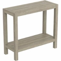Safdie & Co. 26 L 1-Shelf Console Table in Dark Taupe