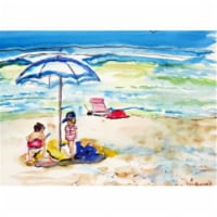 Betsy Drake PM391 Children At The Beach Place Mat - Set of 4