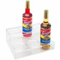 Cal Mil P295 Clear 2 Tier 6 Bottle Organizer