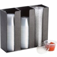 Cal Mil 278-3 Lid & Ramekin Dispenser - Medium - Black