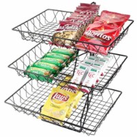 Cal Mil 1291-3 3-Tier Merchandiser with Rectangular Wire Baskets - 18 x 22 x 20 in.