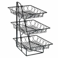 Cal Mil 1293-3 3-Tier Merchandiser with Square Wire Baskets - 12 x 19 x 20 in.