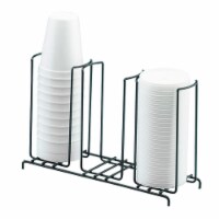 Cal Mil 1229 Iron Three Section Cup & Lid Organizer - 13 x 4.5 x 8.5 in.