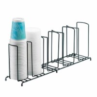 Cal Mil 1233 Iron Five Section Cup & Lid Organizer - 22 x 6 x 9 in.