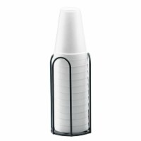 Cal Mil 1238 Iron Cup & Lid Organizer with Rounded Posts - 4.125 x 4.125 x 8.125 in.
