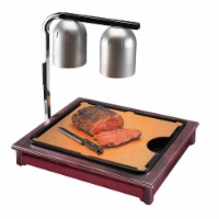Cal Mil 810-52 Westport Cut-Mate Carving Station Kit with Dark Wood Frame, Drip Tray & Cuttin