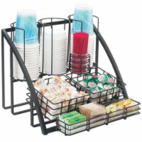 Cal Mil 1715-13 Black Mission Condiment Organizer - 15 x 14 x 12 in.