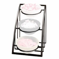 Cal Mil 1712-8-13 Mission Black Round Bowl Display Stand - 10.5 x 15.5 x 15.5 in.