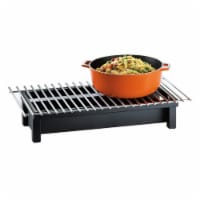 Cal Mil 1348-22-13 One by One Chafer Griddle, Black - 22 x 12 x 4 in.