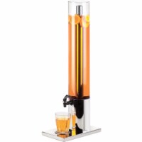 Cal Mil 1494 1.5 gal Beverage Dispenser with Ice Chamber - Plastic with Stainless Steel Base
