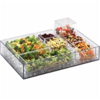 Cal Mil 1398-12 Cater Choice System Clear Ice Housing with Drain Kit - 24 x 32 x 4.25 in.